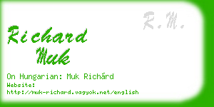 richard muk business card